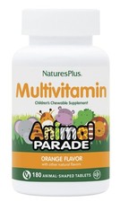 Natures Plus Animal Parade Multivitamin Orange- 180 Lutschtbl. (108,15 EUR/kg)