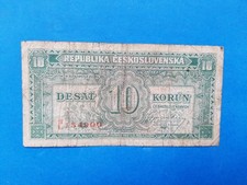 1 x 10 Korun Tschechoslowakei