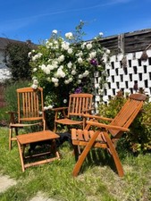 Gartenmöbel Original Herlag Belair, Sitzgruppe mit Hocker