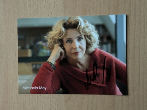 Michaela may autogrammkarte - michaela,