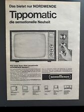 Nordmende Tippomatic Fernseher TV Original 1963 Vintage Advert Werbung Reklame