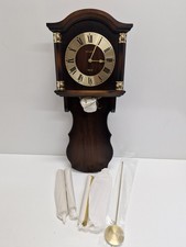 Funkuhr mit Ketten/ Gewichten Wanduhr Pendeluhr mit Pendel FUNKTION GETESTET#3