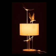 Tischlampe Vögel Tisch