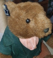 Applause Bär Braunbär Stofftier Plüschtier Teddybär Teddy mit Schild Fahne Label