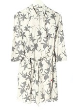 PERSONAL AFFAIRS Blusenkleid Damen Kleid Gr. DE 40 hellgrau-wollweiß Casual-Look