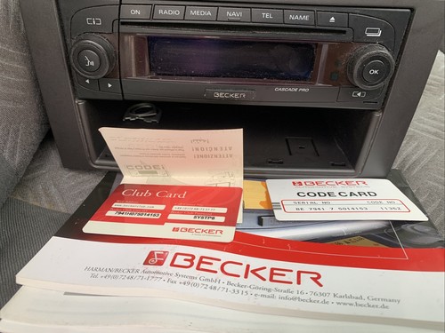 Becker cascade autoradio - becker,