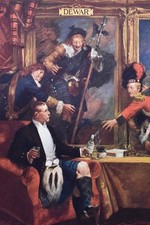 "DEKRIEG" - Antiker Stichdruck