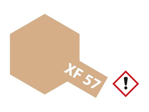 Tamiya acrylfarbe buff - acrylfarbe, xf-57
