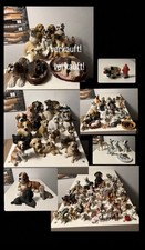 Große Hundestatur Figuren Sammlung Konvolut Lot Dekoration Sammler Hund 116Stück