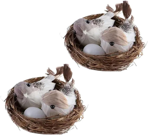 Vogelnest mit vogel und - mit, vogel-