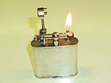DUNHILL "UNIQUE" LIFTARM LIGHTER - SILVER PLATED -PAT. 143752 - SWITZERLAND-RARE