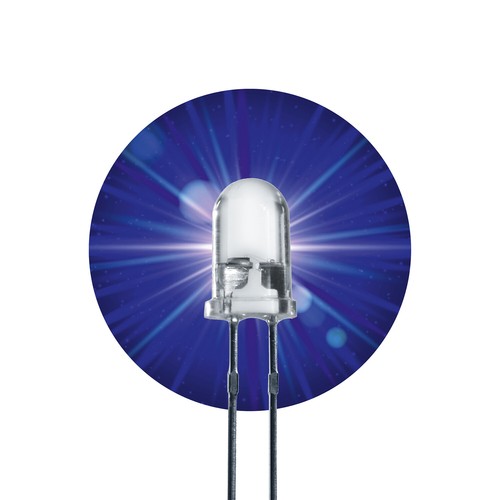 20x led leuchtdiode 5mm blau - 20x,
