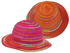 Bunter Mädchenhut in 2 Farben