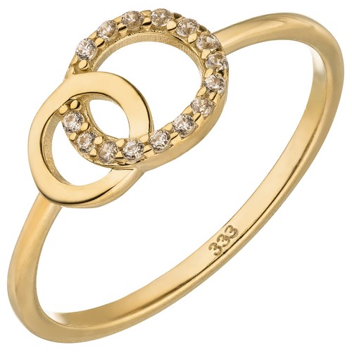 Funkelnder damen ring 333 gold - funkelnder,