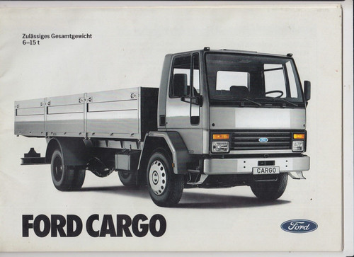 Prospekt ford cargo 1981 fotos - prospekt,