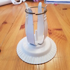 ?Kerzenhalter weiß verstellbar ↑ 12 Ø 11 Taufe Kommunion?