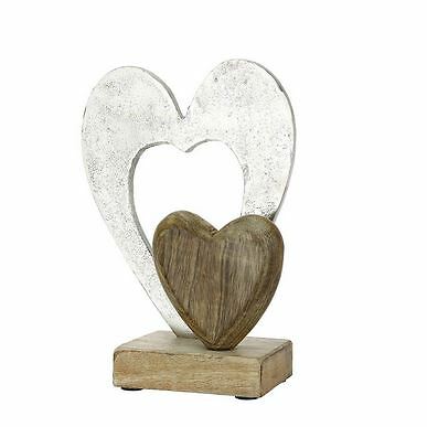 Natur deko holz herz - natur,