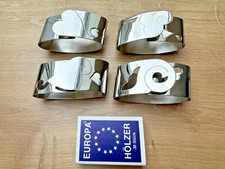 4 WMF Serviettenringe Carino, Design Judith, Cromargan Edelstahl