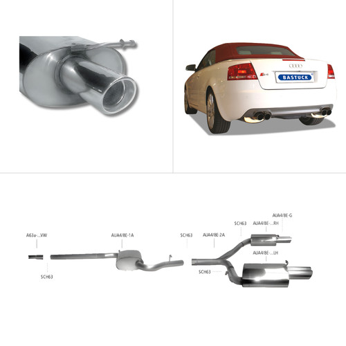 Bastuck komplettanlage 00 08 - komplettanlage,