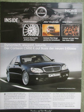 Carlsson News Magazin 3.2003 CM50K S-Klasse W221 +Felgen