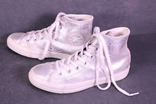 Converse All Star Classic Hi Chucks Sneaker Gr. 39 Leder silber Schlange BC777