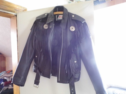 Motorrad lederjacke mit - motorrad,