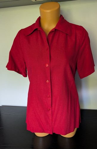 Vintage kurzarm bluse 38 - vintage,
