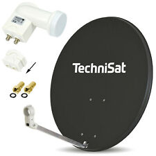 SAT Anlage ► TechniSat 80cm Spiegel Schüssel + Opticum Twin LNB 2 Teilnehmer HD