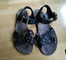 Damen Sandalen von Ca-Shott, Gr. 40, Leder, Schwarz