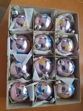 12 alte Christbaumkugeln DDR