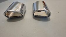 2x Chrom Edelstahl Auspuffblende Auspuff Endrohr 