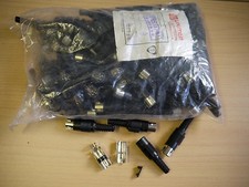 10 Würfelstecker Kopfhörerstecker 5-polig Löt Knickschutz Stecker  DIN 45327