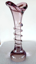 Hohe schwere Glas Vase -MURANO