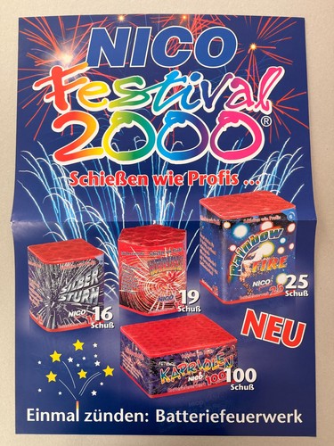 Nico feuerwerk plakat - nico,