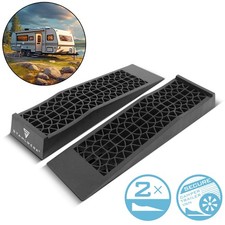 STAHLWERK Stufenkeil 2er Set 3 t Auffahrkeil Unterlegkeil Wohnmobil Auffahrrampe