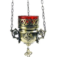 Öllampe antik Messing