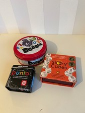 Drei Spiele  - Punto + Story Cubes + Dobble - wie NEU