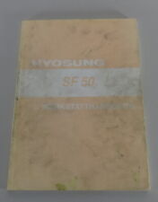 Werkstatthandbuch / Reparaturanleitung Hyosung Roller SF 50 Stand 09/1999