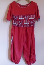 Canan's Bauchtanz Kostüm rot reich verziert Größe L