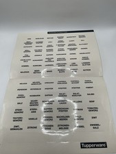 Tupperware Gewürz-Etiketten