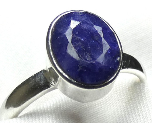 Saphir ring 925 silber - 💎,