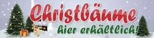 Werbebanner, Christbaum