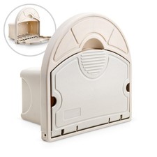 Kunststoff Wandschlauchhalter für 1/2" Gartenschlauch 40m + Fach Schlauchhalter