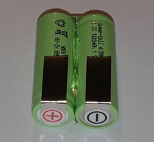 Spezial-Akku NiMH 2,4V 1600mAh 2 x 4/5AA Höhe 42mm Breite 28mm mit Anschlüsse