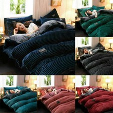 4 tlg Bettbezug-Set Flanell