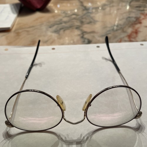 Brille rund gold mit rahmen - brille,