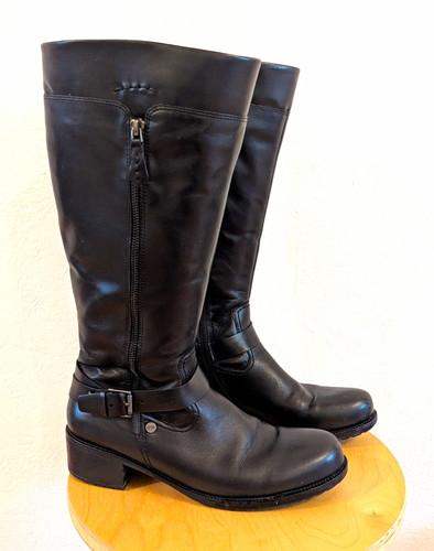 Klassische damen lederstiefel - klassische, damen-lederstiefel