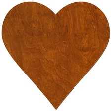 Holz herz rum beidseitig - holz,