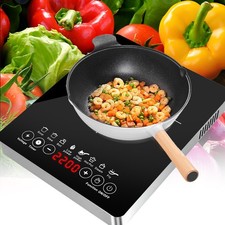2200 W Induktionskochfeld Induktion kochfeld Elektro Herdplatte Camping Timer 