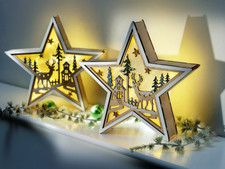  „LED-Stern "Winterwelt"